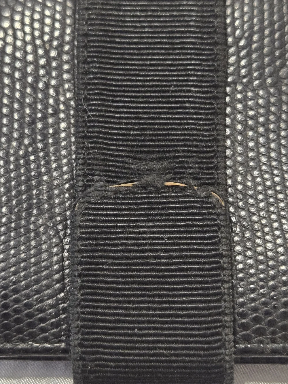 Salvatore Ferragamo Black Leather Wallet with Gold Logo Plaque